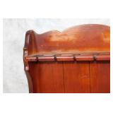 Pair of Vintage Wooden Wall-Mounted Plate Racks