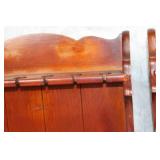 Pair of Vintage Wooden Wall-Mounted Plate Racks