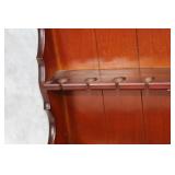 Pair of Vintage Wooden Wall-Mounted Plate Racks