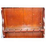Pair of Vintage Wooden Wall-Mounted Plate Racks