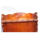 Pair of Vintage Wooden Wall-Mounted Plate Racks