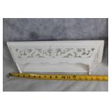 Burnes of Boston Decorative Set: 3 Ornate Frames & 2 White Ledges