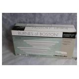 Burnes of Boston Decorative Set: 3 Ornate Frames & 2 White Ledges