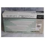 Burnes of Boston Decorative Set: 3 Ornate Frames & 2 White Ledges