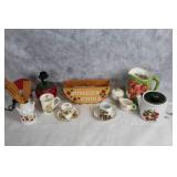 Assorted Collection of Strawberry-Themed Kitchenware and China