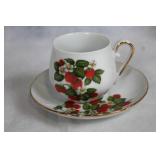 Assorted Collection of Strawberry-Themed Kitchenware and China