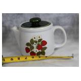 Assorted Collection of Strawberry-Themed Kitchenware and China