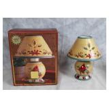 Winter Greetings Everyday Candle Lamp with Cardinal Design