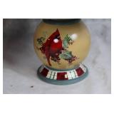 Winter Greetings Everyday Candle Lamp with Cardinal Design