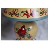 Winter Greetings Everyday Candle Lamp with Cardinal Design