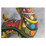 Colorful Hand-Painted Ceramic Horse Sculpture by Rose 1967