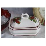 Decorative Collection: Vintage Glass Bowl, Strawberry Decorated China and More