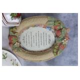 Decorative Collection: Vintage Glass Bowl, Strawberry Decorated China and More