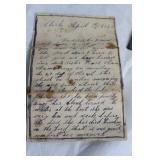 Antique Shaving Kit with Handwritten Letters and Documents