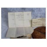 Antique Shaving Kit with Handwritten Letters and Documents