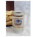 Harley-Davidson Hog Cookie Jar and Mason City Iowa Mug Set