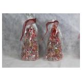 Assorted Decorative Candy Arrangements - Set of 5 Round and 2 Cone Bags