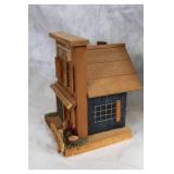 Set of 2 Decorative Wooden Birdhouses - Antiques Shop & Multi-Level Design