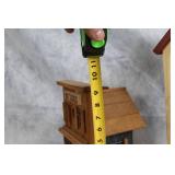 Set of 2 Decorative Wooden Birdhouses - Antiques Shop & Multi-Level Design