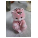 Assorted Collectibles Including Musical Carousel Horse and Hand-Painted Porcelain Bear