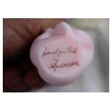 Assorted Collectibles Including Musical Carousel Horse and Hand-Painted Porcelain Bear