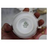 Assorted Bone China Tea Set by Queen