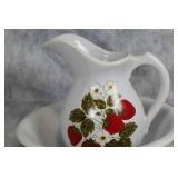 Vintage Strawberry-Themed Porcelain Tea Set Collection