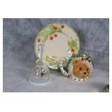 Collection of Strawberry-Themed Franciscan Dinnerware and Figurines