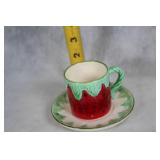 Collection of Strawberry-Themed Franciscan Dinnerware and Figurines