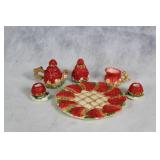 Collection of Strawberry-Themed Franciscan Dinnerware and Figurines