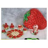 Collection of Strawberry-Themed Franciscan Dinnerware and Figurines