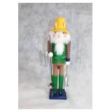 15-Inch Fisherman Nutcracker with Fishing Rod and Fish Decor