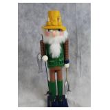 15-Inch Fisherman Nutcracker with Fishing Rod and Fish Decor