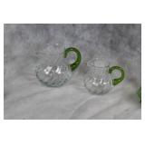 Assorted Halloween Decor Set with Glass Pitchers and Beanie Baby