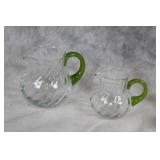 Assorted Halloween Decor Set with Glass Pitchers and Beanie Baby