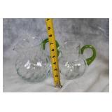 Assorted Halloween Decor Set with Glass Pitchers and Beanie Baby