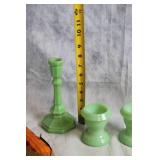 Assorted Halloween Decor Set with Glass Pitchers and Beanie Baby