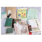 Collection of Vintage and Modern Cookbooks and Recipe Clippings