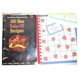 Collection of Vintage and Modern Cookbooks and Recipe Clippings