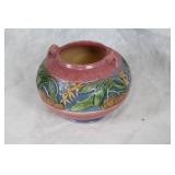 Roseville Pottery Vase with Floral and Leaf Design