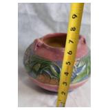 Roseville Pottery Vase with Floral and Leaf Design