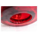 Handmade Fenton Glass Collection: 1 Bowl and 2 Candle Holders