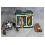 Rapala Collector Series Mug with Lures and Fishing Reel Set