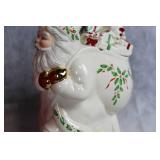 Holiday Santa Cookie Jar with Gift-Laden Bag