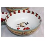 Lenox Winter Greetings Everyday Chickadee Bowls Set