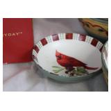 Lenox Winter Greetings Everyday Chickadee Bowls Set
