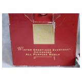 Lenox Winter Greetings Everyday Chickadee Bowls Set