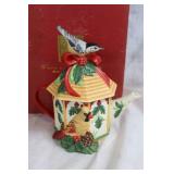 Lenox Winter Greetings Chickadee Sugar Bowl and Teapot Set
