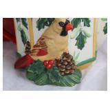 Lenox Winter Greetings Chickadee Sugar Bowl and Teapot Set