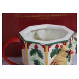 Lenox Winter Greetings Chickadee Sugar Bowl and Teapot Set